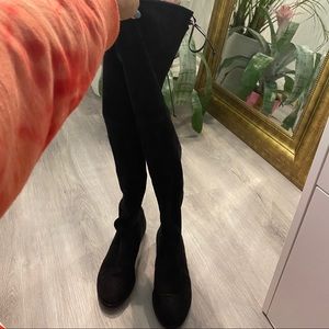 Stuart Weitzman Lowland Suede Thigh High Boots